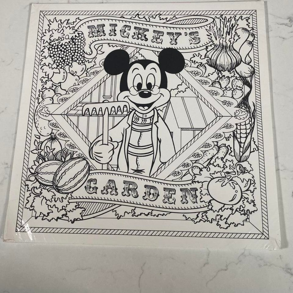 Disneyana Convention "Mickey's Garden" Coloring Sheets Set of 10 The Disney Inn